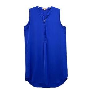 Gibson Latimer Dress Small Royal Blue Sleeveless Quarter Zipper Lined Career